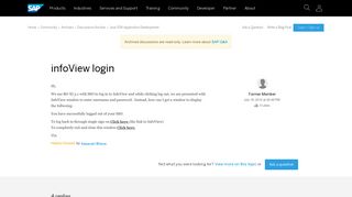 infoView login - archive SAP