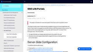 SSO with Portals | Nuxeo Documentation