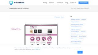 Goodstart Training Portal - contractor induction – InductNow