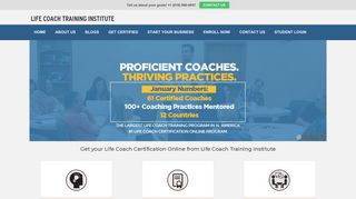 Life Coach Training Institute: life coach certification online free