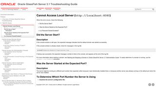 Cannot Access Local Server (http://localhost:8080) - Oracle GlassFish ...