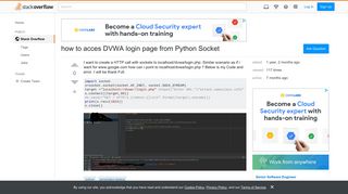how to acces DVWA login page from Python Socket - Stack Overflow