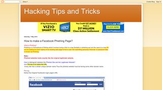 Hacking Tips and Tricks: How to make a Facebook Phishing Page?