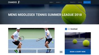 Mens Middlesex Tennis Summer League 2018 – Chandos Tennis Club