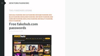 Fakehub logins | New Porn Password