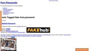 Fake Hub Password | Porn Passwords