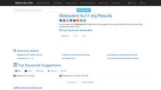 Mastudent tiu11 org Results For Websites Listing - SiteLinks.Info
