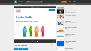 Zing me overview - SlideShare