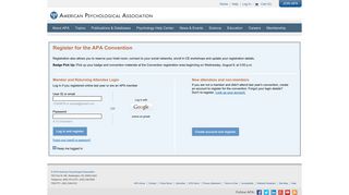 APA Convention 2019 Registration - My APA - American ...