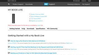My Book Live | WD Support