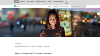 How do I change my Wi-Fi name and password? - Telstra