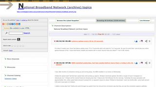 National Broadband Network (archive) topics