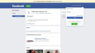 Pittsburgh Veterans Cup - Facebook