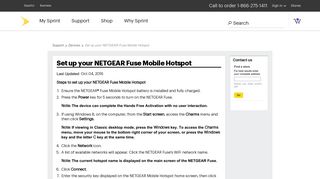 Set up your NETGEAR Fuse Mobile Hotspot - Sprint