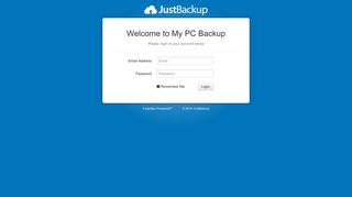 My PC Backup : login