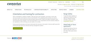 Contractors - Orientation & training - Cenovus