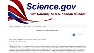 una profesora universitaria: Topics by Science.gov