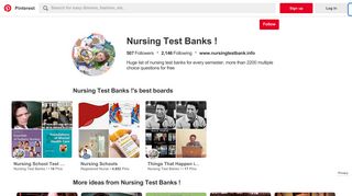 Nursing Test Banks ! (nursingtestbank) on Pinterest