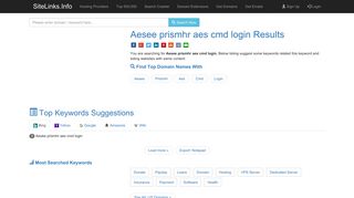 Aesee prismhr aes cmd login Results For Websites Listing