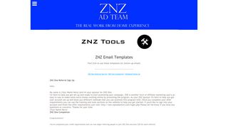 ZNZ Tools | Email Templates - ZNZ AD TEAM