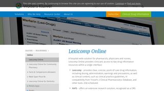 Lexicomp Online | Clinical Drug Information