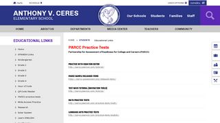 Educational Links / PARCC practice tests - Perth Amboy Public Schools