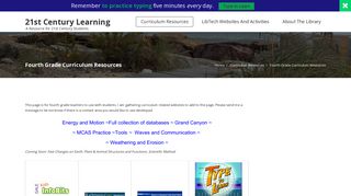 Fourth Grade Curriculum Resources – 21st Century Learning
