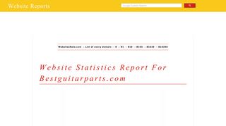 bestguitarparts.com analysis report: traffic and performance