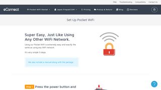 Set Up Pocket WiFi | Pocket WiFi and SIM provider - eConnect Japan