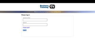 Please log in - BusinessTraining-TV Login