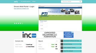 ptidrivers.unitedevv.com - Drivers Web Portal » Login - Pti Drivers ...