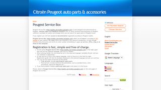 Peugeot Service Box | Citroën Peugeot auto parts & accessories
