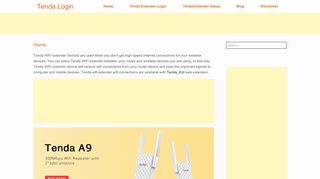 re.tenda.cn Login | Tenda Extender Login | Tenda_EXT