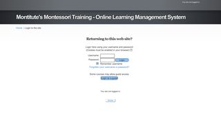 Montitute's Montessori Training - Online Learning Management System