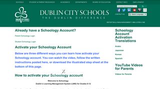 schoology - Dublin City Schools