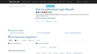 Ssd mo safeschools login Results For Websites Listing - SiteLinks.Info