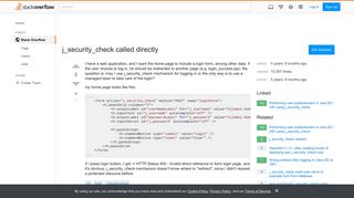 j_security_check called directly - Stack Overflow