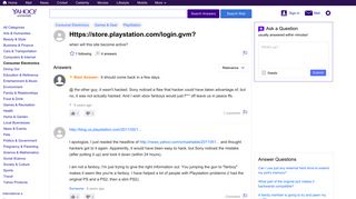 https://store.playstation.com/login.gvm? | Yahoo Answers