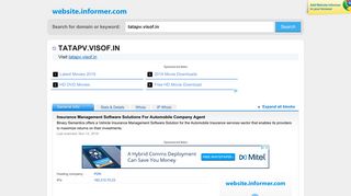 tatapv.visof.in at WI. Insurance Management Software Solutions For ...