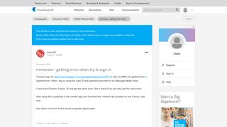 mmsview - getting error when try to sign in - Telstra Crowdsupport ...