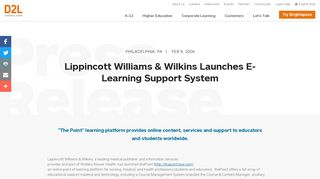Lippincott Williams & Wilkins Launches E-Learning Support System ...