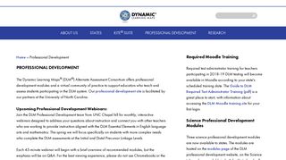 Professional Development | dynamiclearningmaps.org