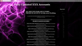 Daily Updated XXX Accounts