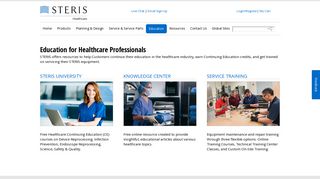 Education | Healthcare | STERIS Corporation