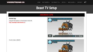 Beast TV Setup - Vader Streams | #1 Reseller for Vader Stream ...