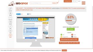 webmailpec.it review - SEO and Social media analysis from SEOceros