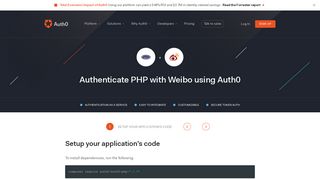 Authenticate PHP with Weibo - Auth0