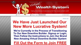 Virtual Wealth System | Join FREE
