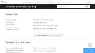 Adobe apps - download and installation help - Adobe Help Center