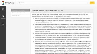 General terms and conditions of use - Bibliocad
